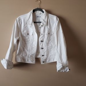 COPY - GAP white denim jacket